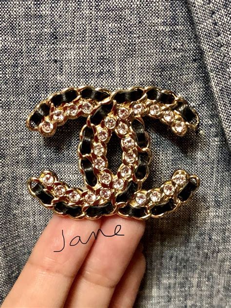 gold chanel brooch replica|knock off chanel brooch.